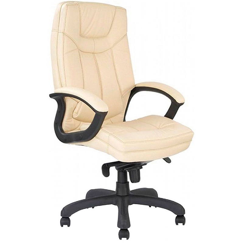 Hudson Stylish High Back Leather Faced Executive Office Chairs - Office Chairs