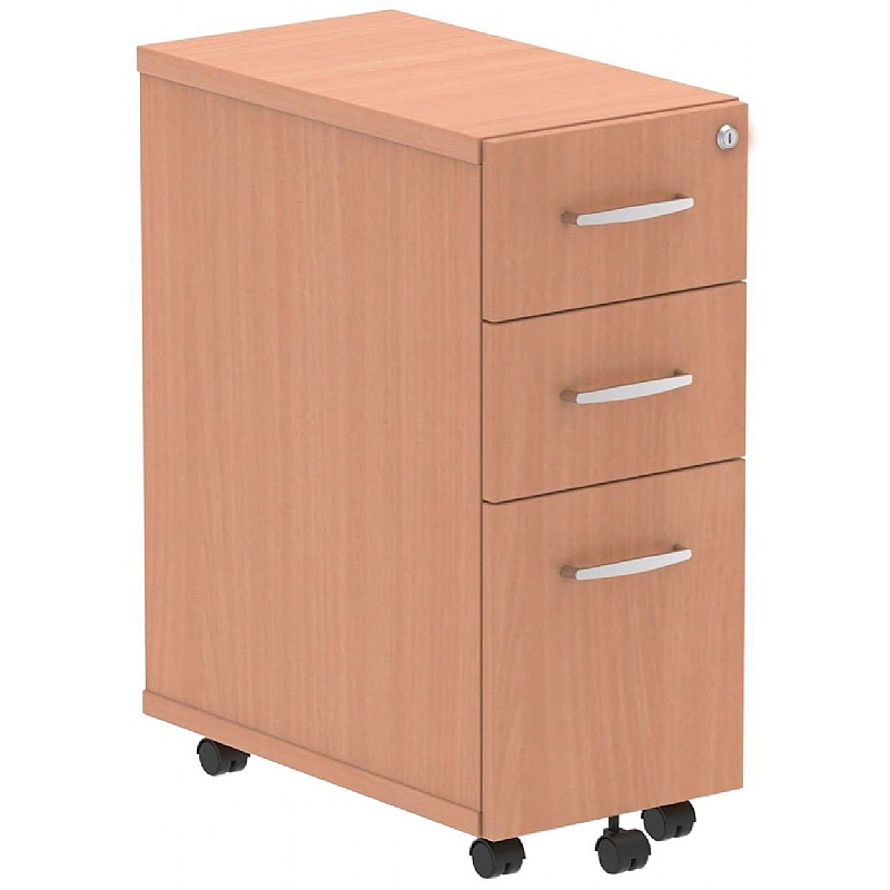 Flex Narrow Under Desk Mobile Wooden Office Drawer Pedestals from our ...