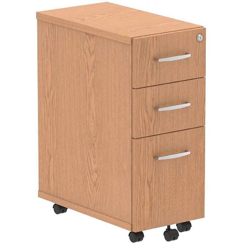 Flex Narrow Under Desk Mobile Wooden Office Drawer Pedestals from our ...