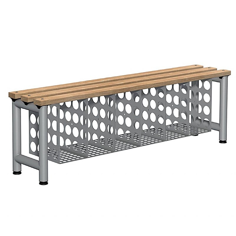 Premium Wooden Single Cloakroom Benches - School Furniture