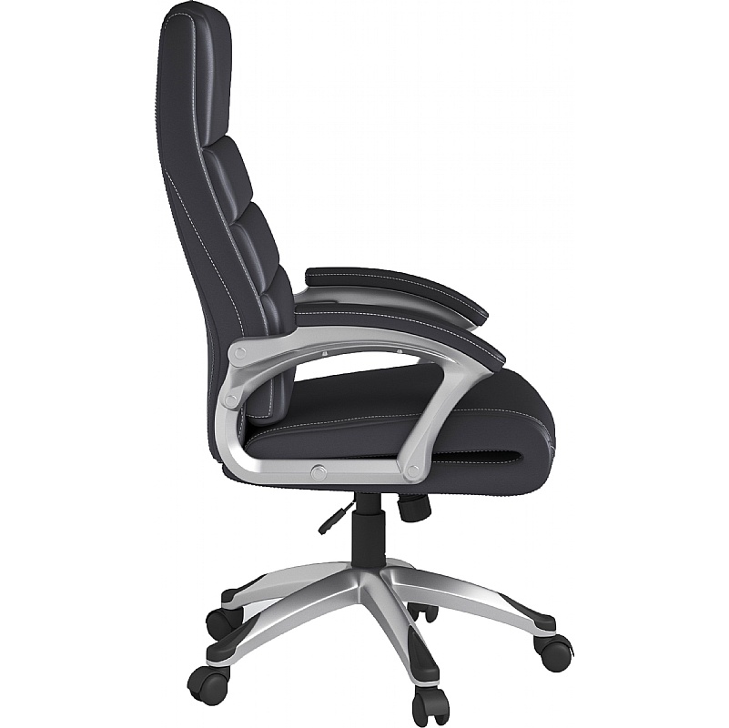 Roseville High Back Leather Faced Office Chair from our Leather Office