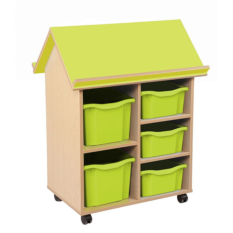 Bubblegum House Library With Variety Tray Storage