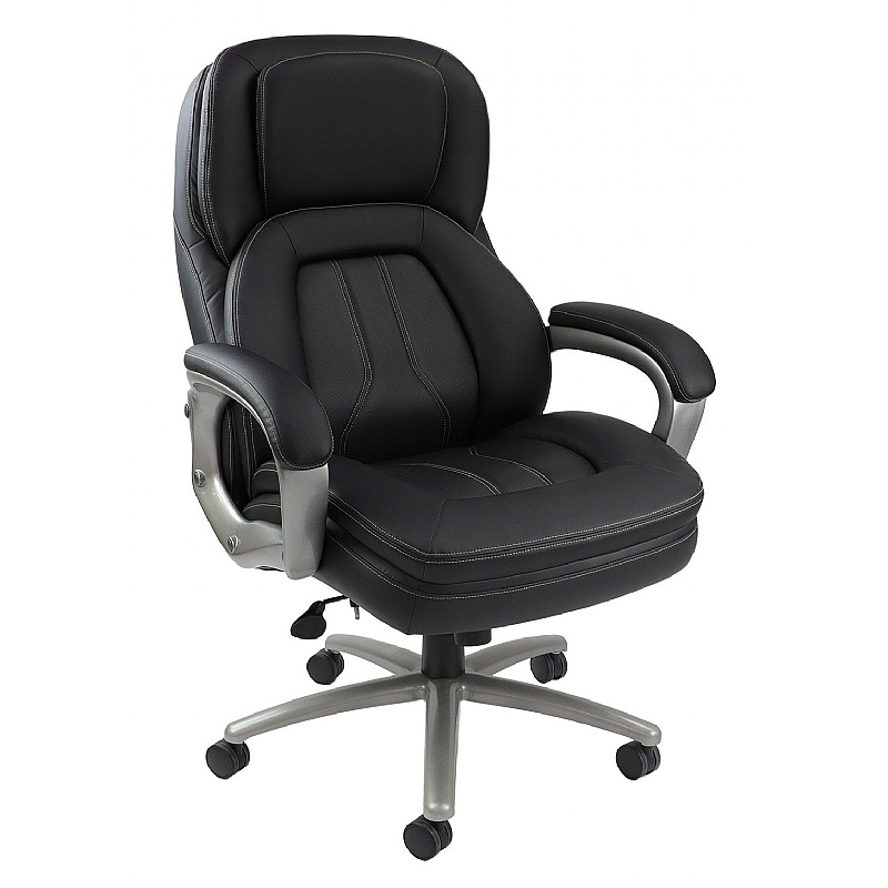 Atlas 27 Stone Bariatric Leather Faced Office Chair