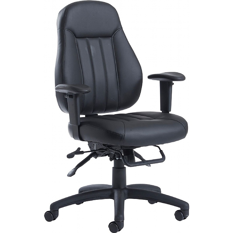 Zeus 24 Hour Medium Back Bonded Leather Executive Office Chair