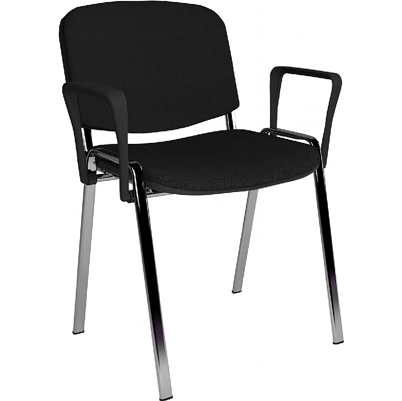 Taurus Chrome Frame Stacking Conference Chairs with Arms