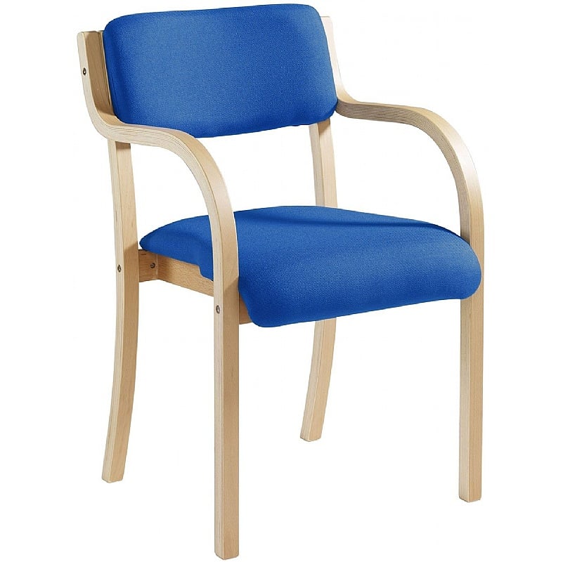 Prague Wooden Frame Stacking Office Armchairs