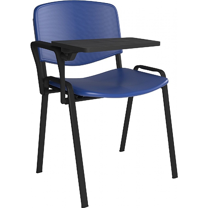 Taurus Plastic Stacking Canteen Chairs with Writing Tablet