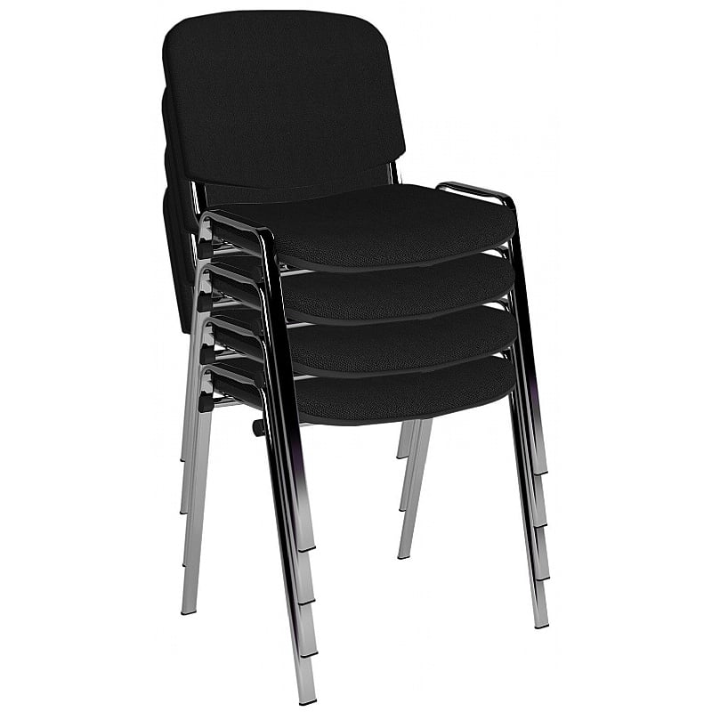 Taurus Chrome Frame Stacking Conference Chairs - Pack of 4