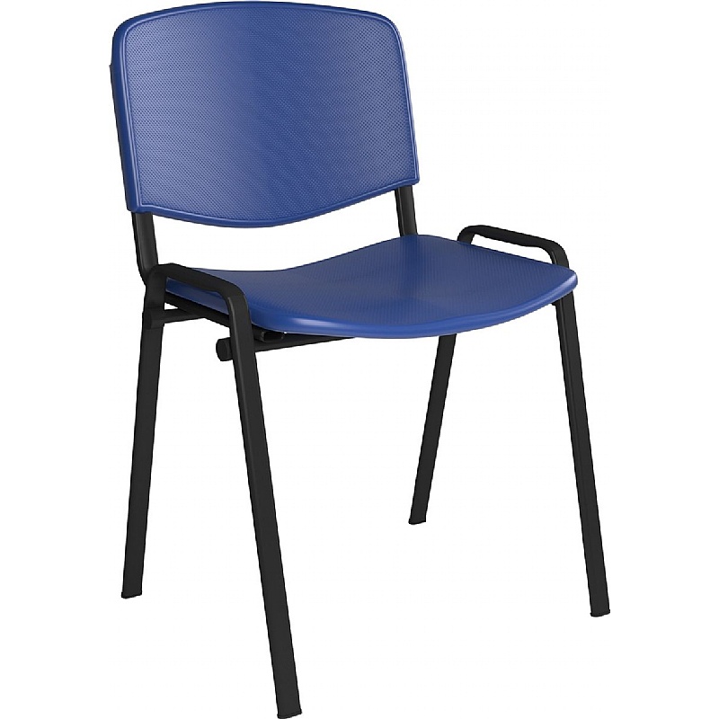 Taurus Plastic Stacking Canteen Chairs - Pack of 4