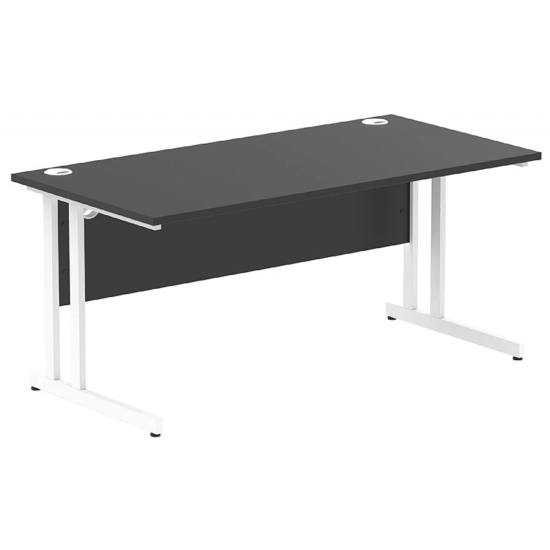 Eclipse Black Rectangular Office Desks