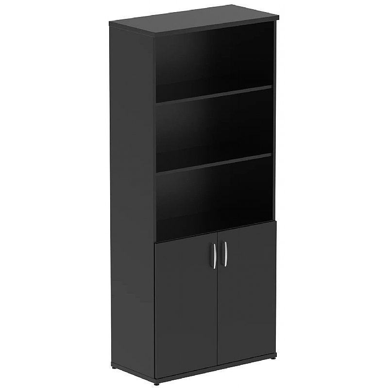 Obsidian Wooden Office Combination Cupboards