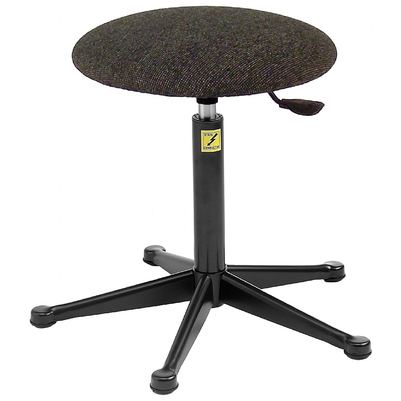 ESD Static Dissipative Fabric Stools with Glides