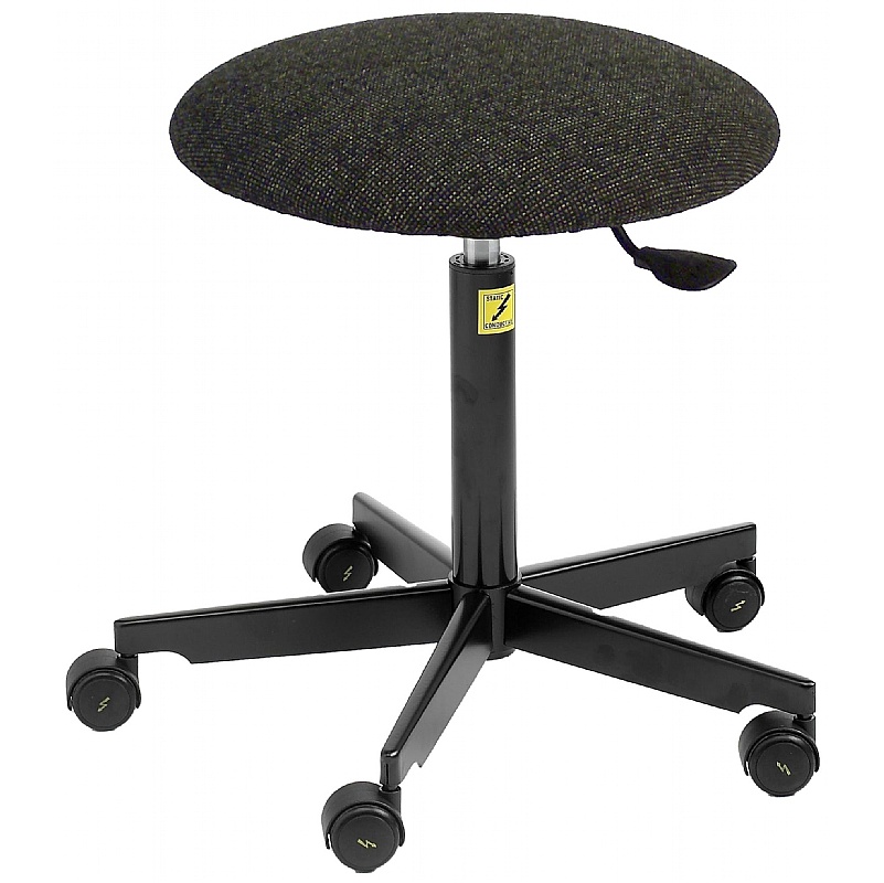 ESD Static Dissipative Fabric Stools with Castors