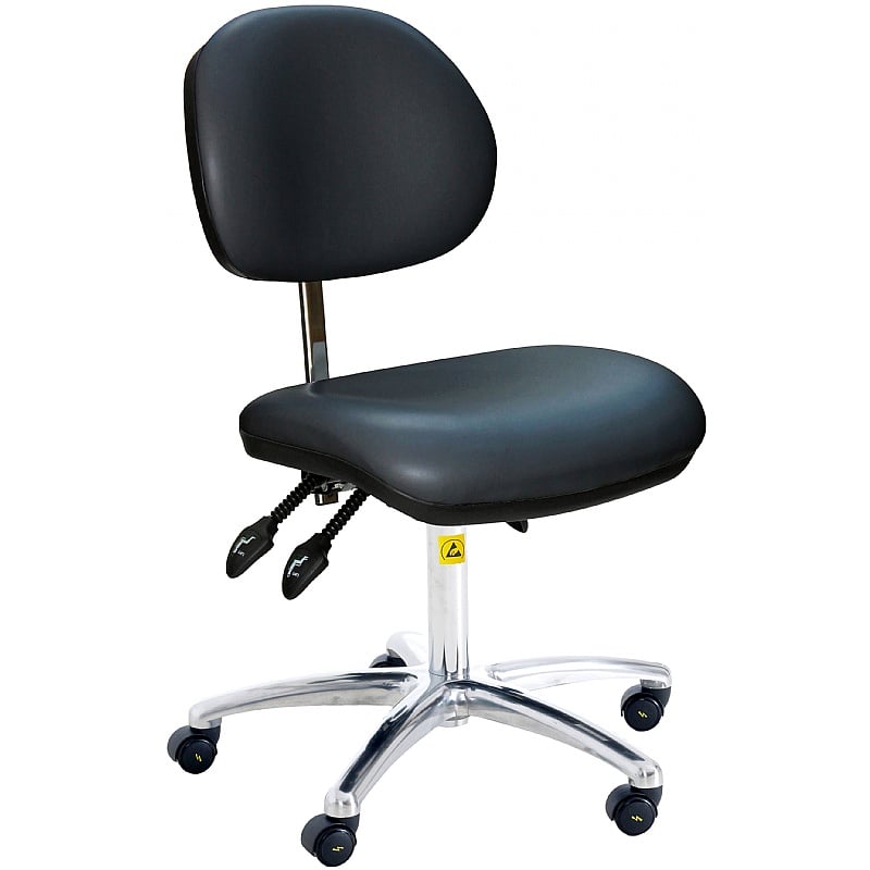 ESD Static Dissipative Clean Room Vinyl Operator Chair with HEPA Air Filter