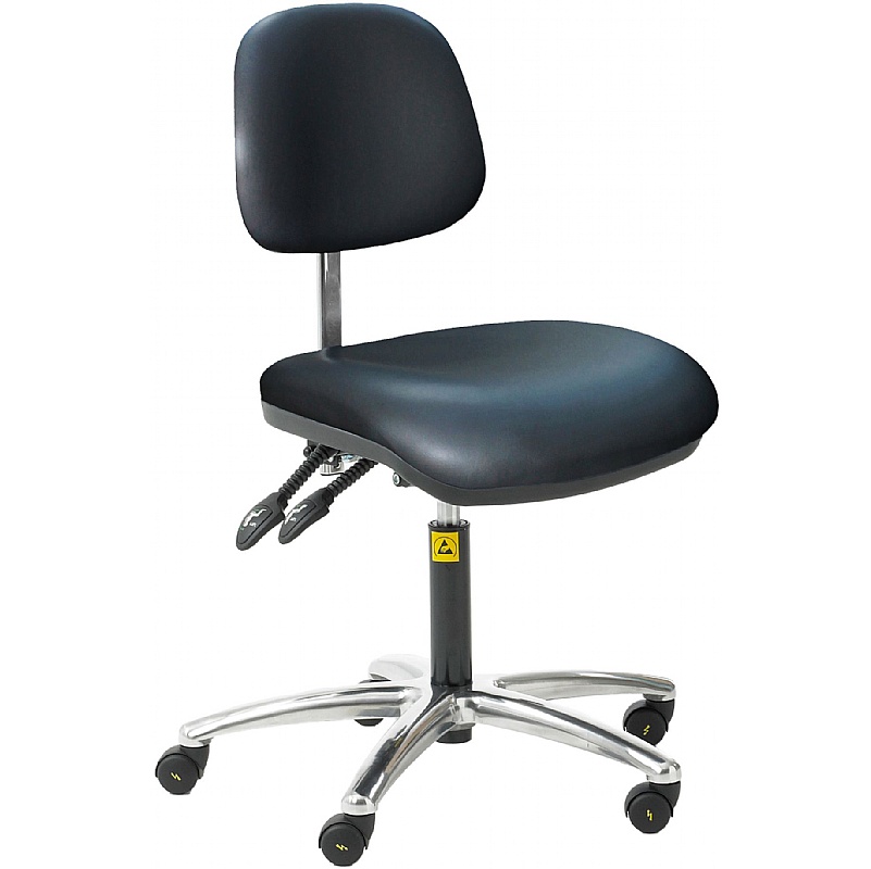 ESD Static Dissipative Ergonomic Vinyl Plus Chairs