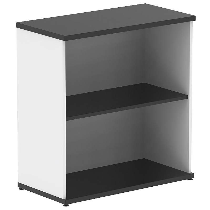 Obsidian Duo Black Wooden Office Bookcases