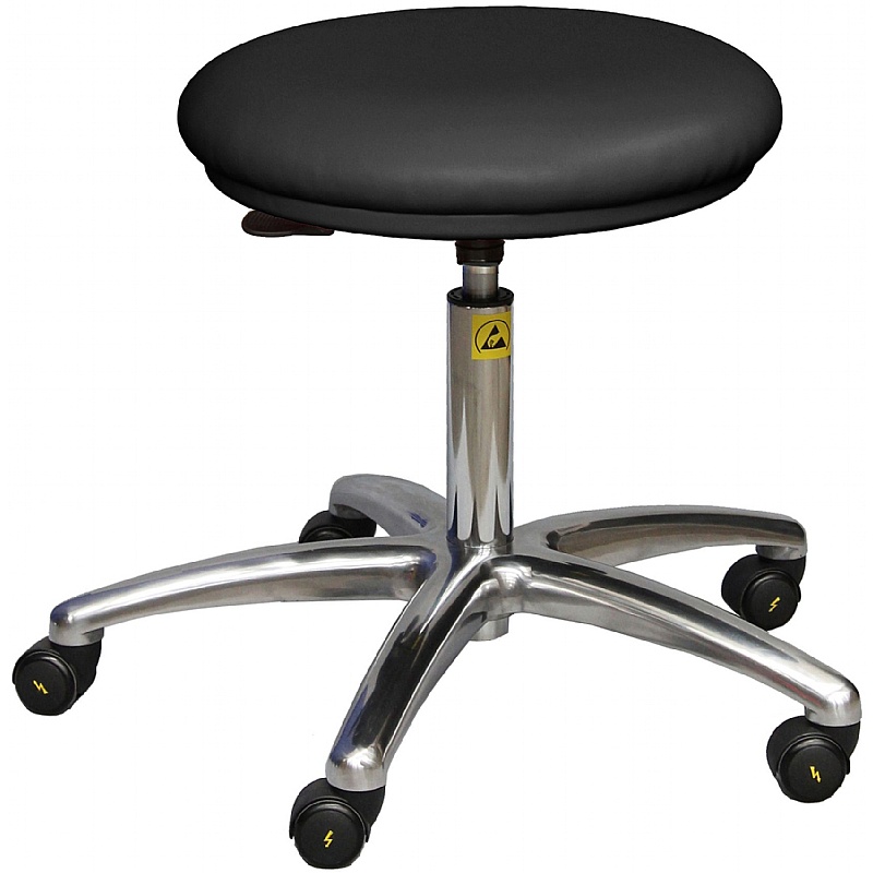 ESD Static Dissipative Clean Room Vinyl Stool with HEPA Air Filter