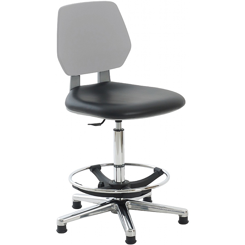 Clean Room Vinyl Draughtsman Chair with HEPA Air Filter