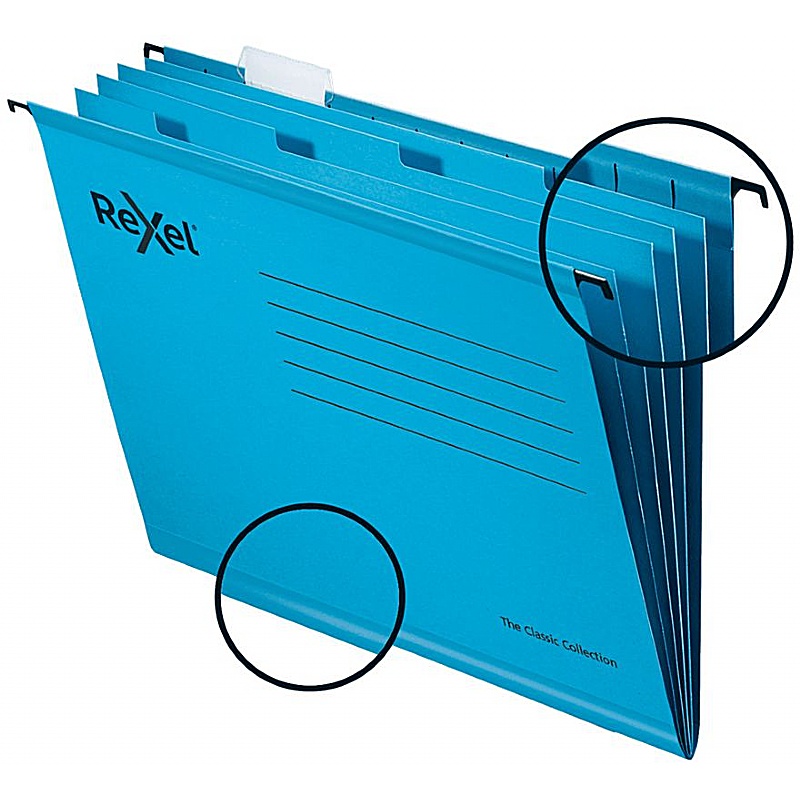 Rexel Classic A4 Suspension Files with Dividers - Pack of 10