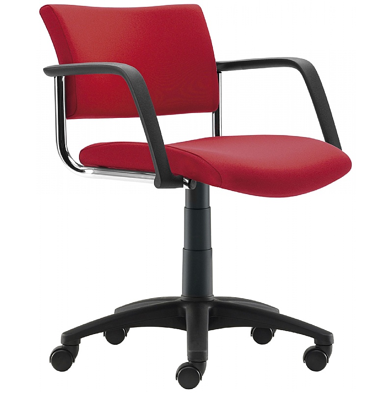 Arena Square Swivel Meeting and Breakout Chairs with Arms