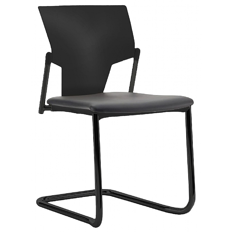 Ikon Upholstered Cantilever Stacking Meeting and Conference Chairs