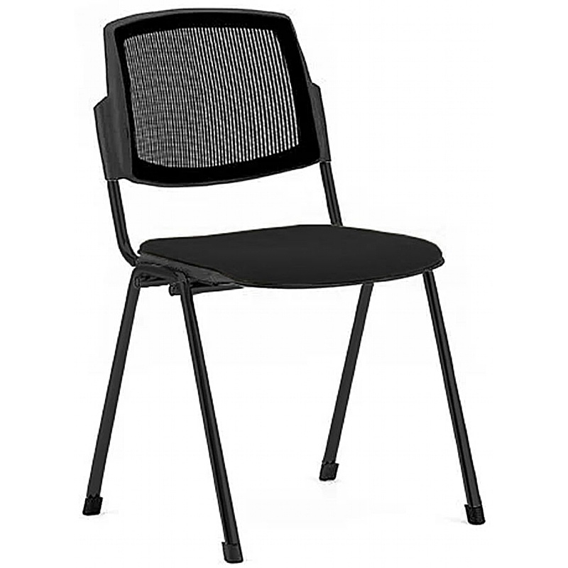 Mia Mesh Back Upholstered Stacking Conference Chairs