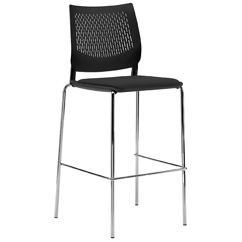 Vibe Upholstered 4-Leg Meeting and Breakout Stool