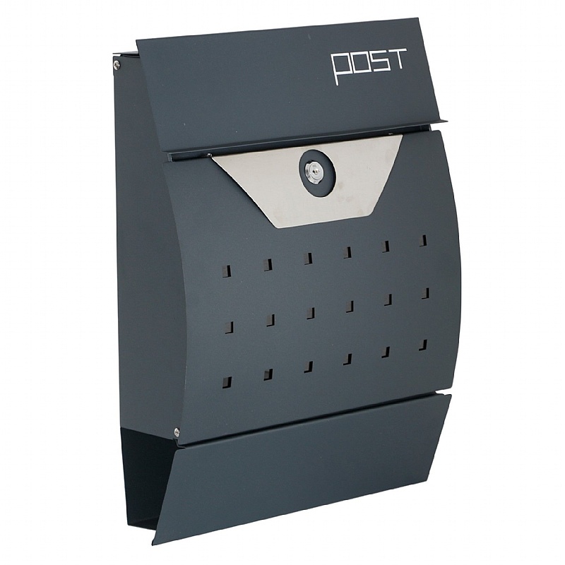 Phoenix Estilo Graphite Perforated Letter Box