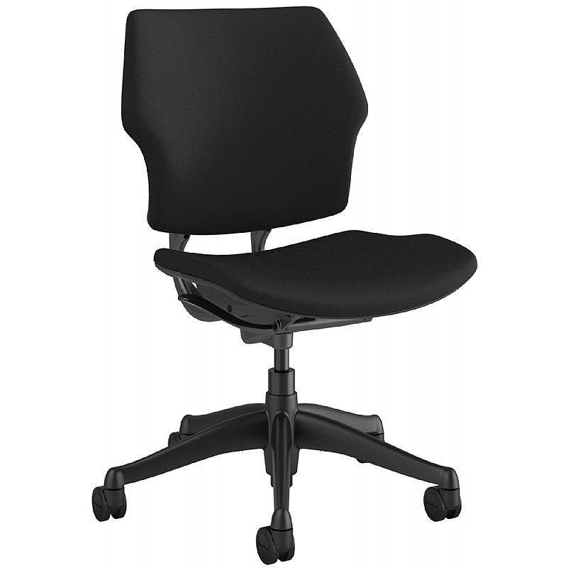 Humanscale Freedom Fabric Task Chair. No Arms. Graphite / Black