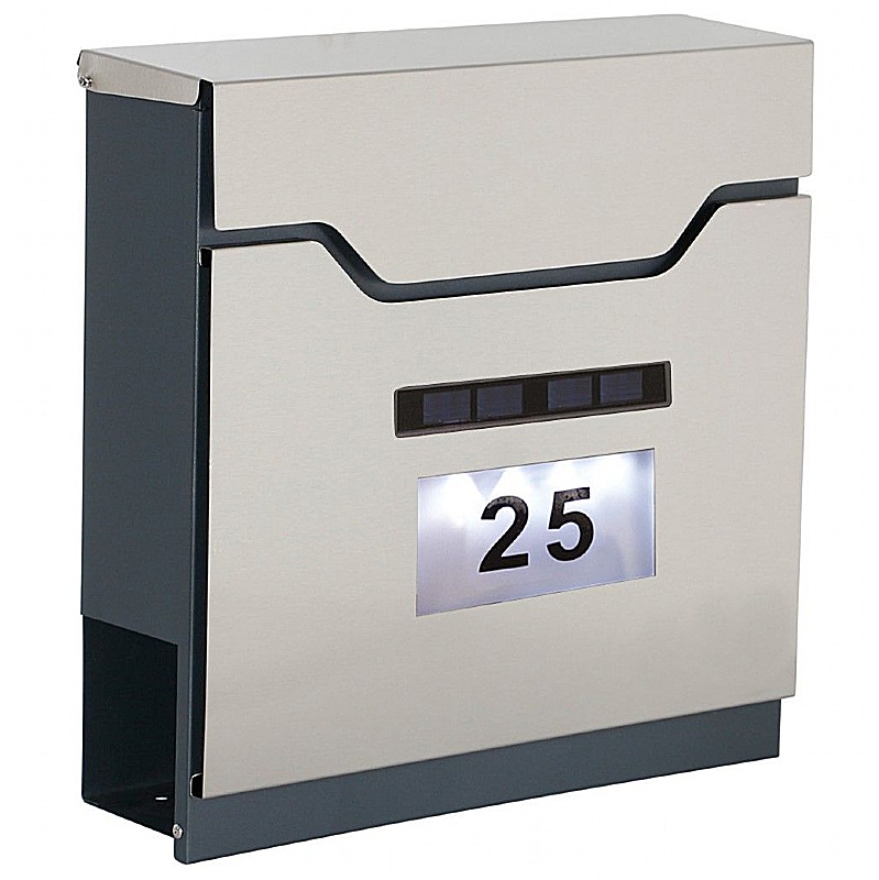 Phoenix Estilo Ilumno Stainless Steel Letter Box