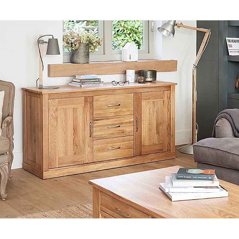 Mobel Oak Solid Wood Credenzas from our Office Cupboards range.