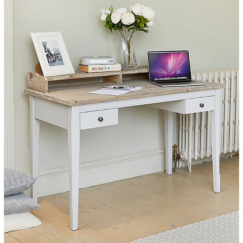 Signature Grey Solid Wood Home Office Desk