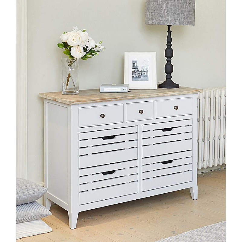 Signature Grey Solid Wood Sideboard