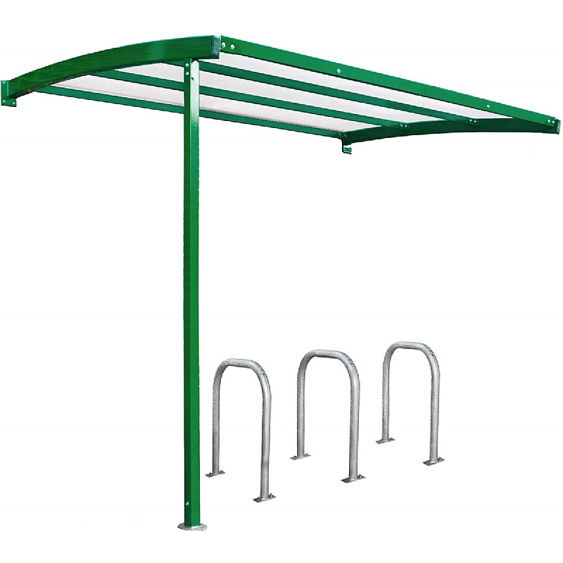 Wall Mounted Secure Bicycle Shelters Extension