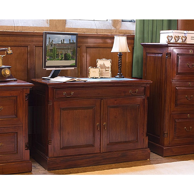 La Roque Mahogany Solid Wood Hidden Home Office Desk