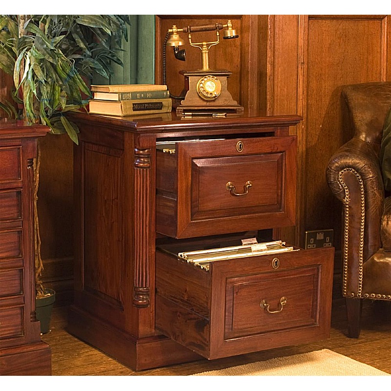 La Roque Mahogany Solid Wood Filing Cabinets