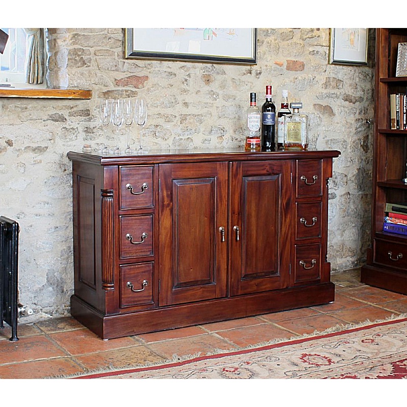 La Roque Mahogany Solid Wood Credenza