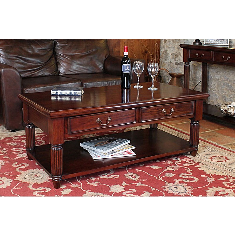 La Roque Mahogany Solid Wood Coffee Table