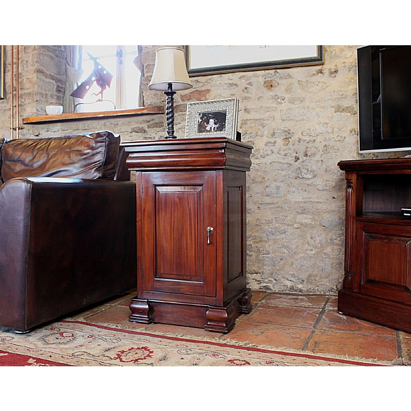 La Roque Mahogany Solid Wood Side Table