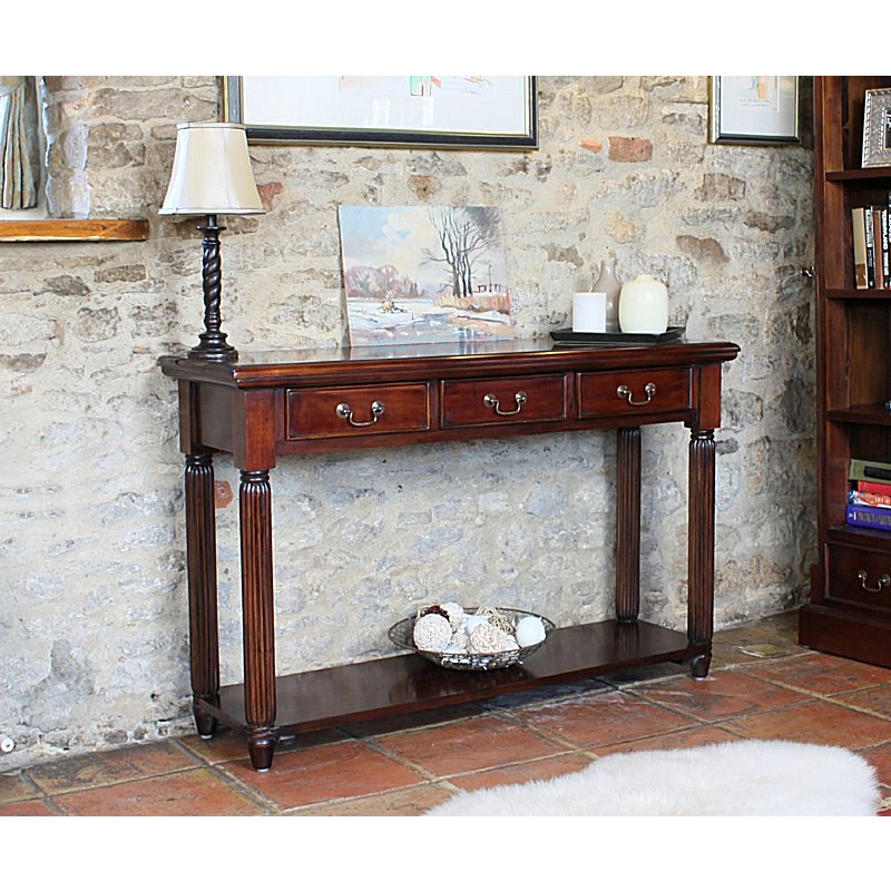 La Roque Mahogany Solid Wood Console Table