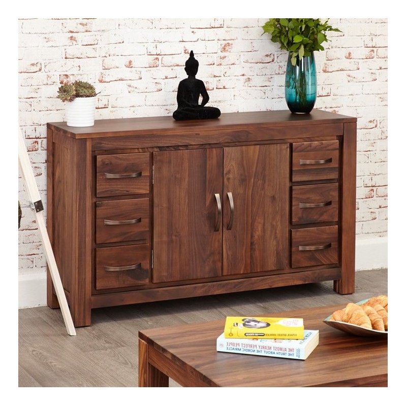 Mayan Walnut Solid Wood Credenza