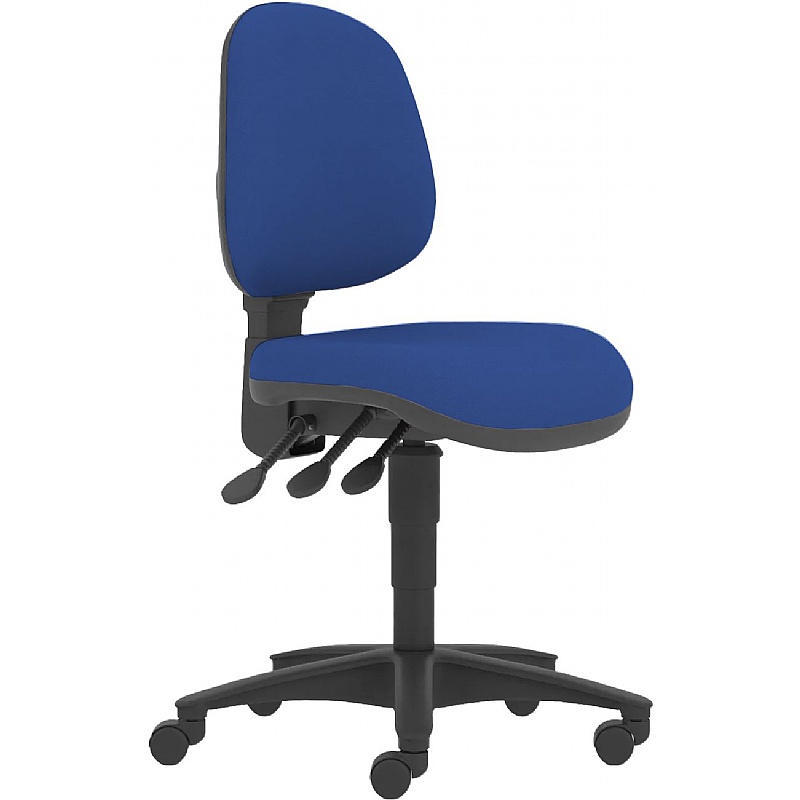 Topaz Lite Medium Back 3-Lever Operator Chairs