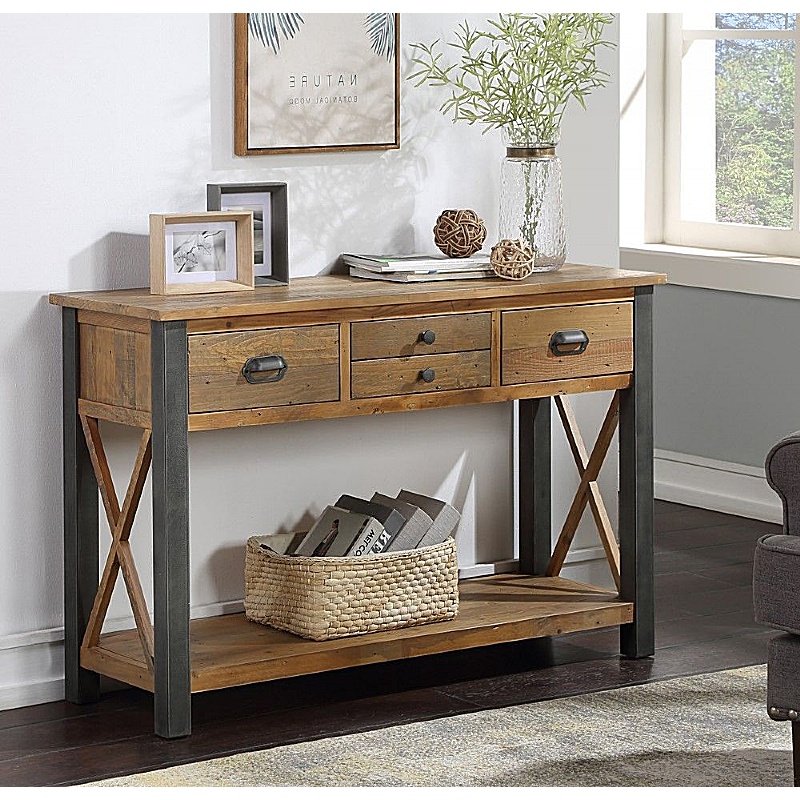 Urban Elegance Reclaimed Console Table