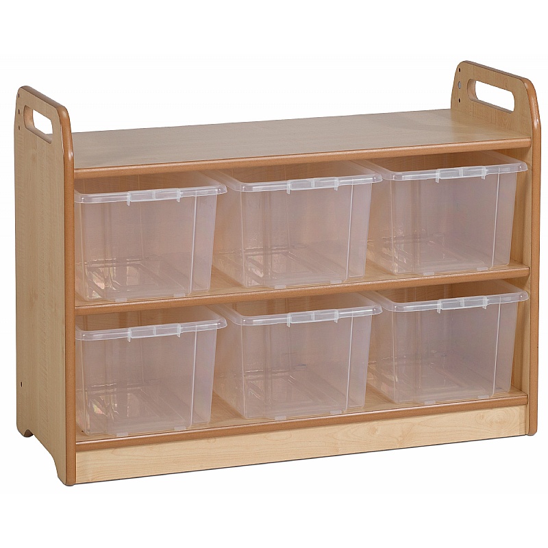 Explorer Zone Shelf Unit with Display and Mirror Back - School Furniture