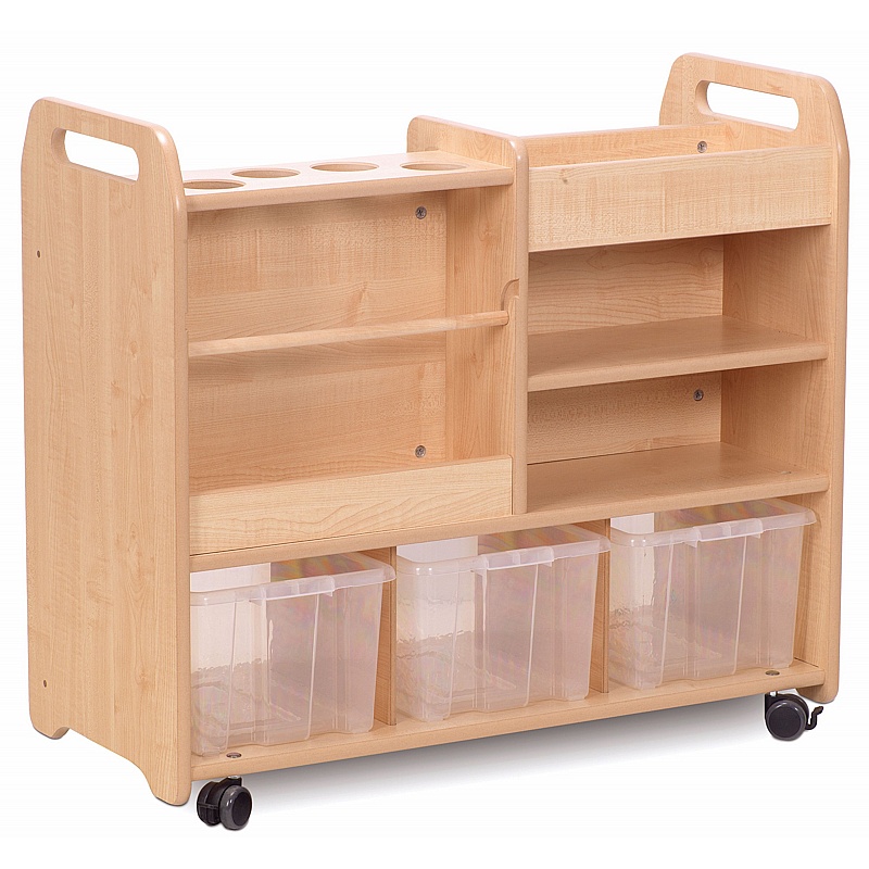 Creativity Zone Mobile Double Sided Storage Chest - School Furniture