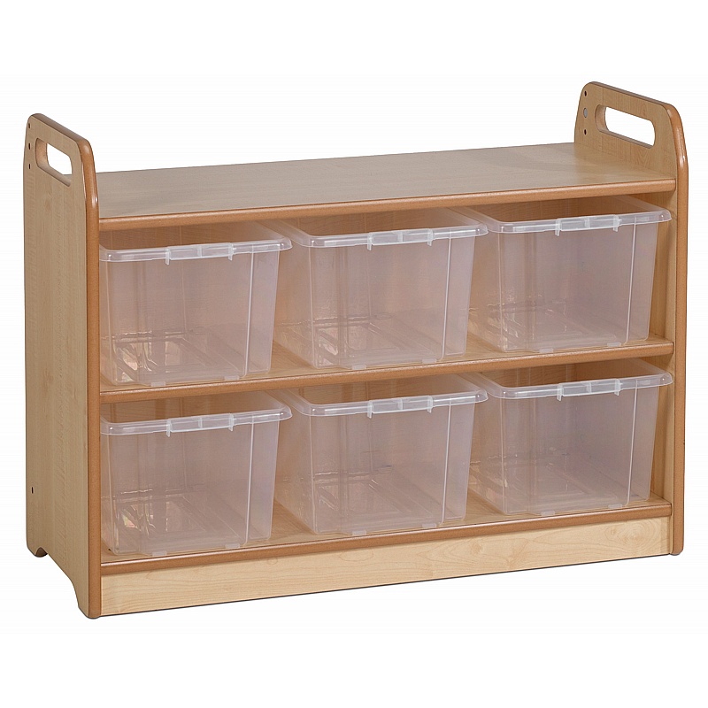 Creativity Zone Shelf Unit with Display and Mirror Back - School Furniture