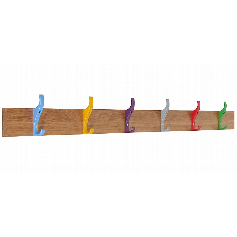 Vault Junior Cloakroom Wall Mounted Coat Hooks - School Furniture