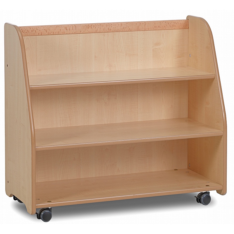 Role Play Zone Mobile Bookcase with Mirror Back - School Furniture