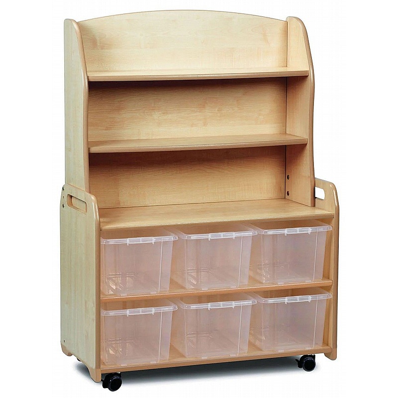 Tidy Tots Nursery Mobile Welsh Dresser with Tray Storage - School Furniture