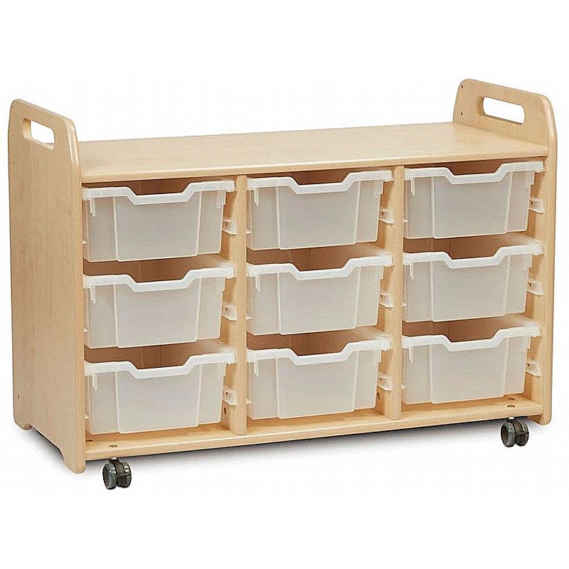 Tidy Tots Nursery Triple Column Tray Storage - School Furniture